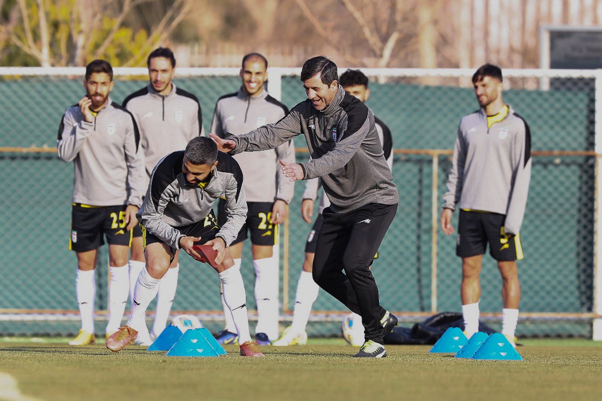 آخرین تمرین تیم ملی فوتبال پیش از دیدار با امارات