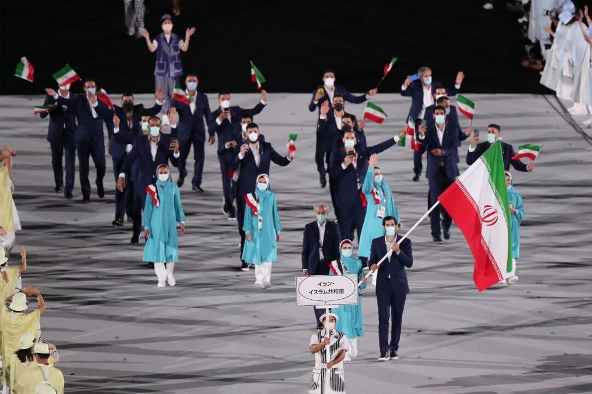 رژه ورزشکاران ایران در المپیک توکیو