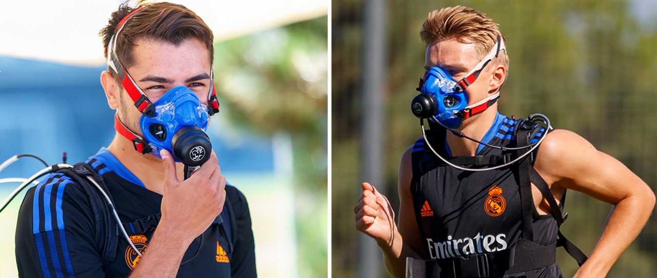 شکنجه بازیکنان رئال مادرید با ماسک هیپوکسی +عکس