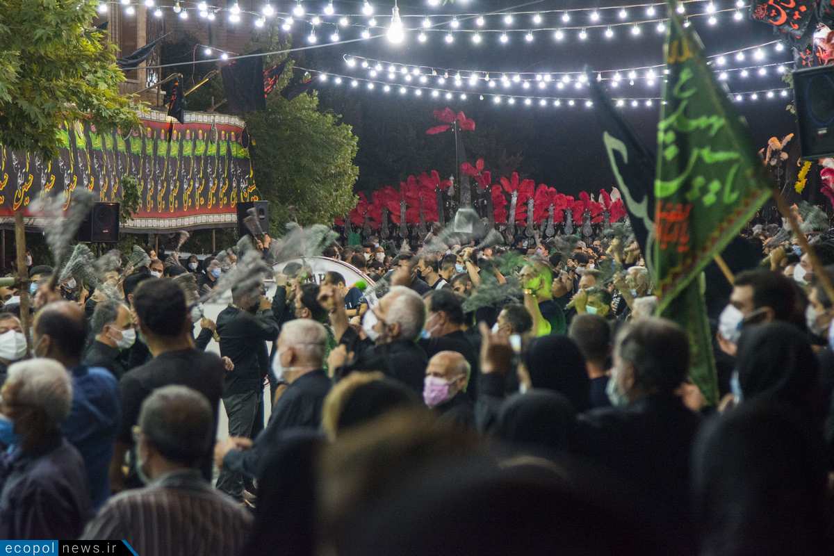 مراسم عزاداری شب تاسوعا در محله یوسف آباد تهران
