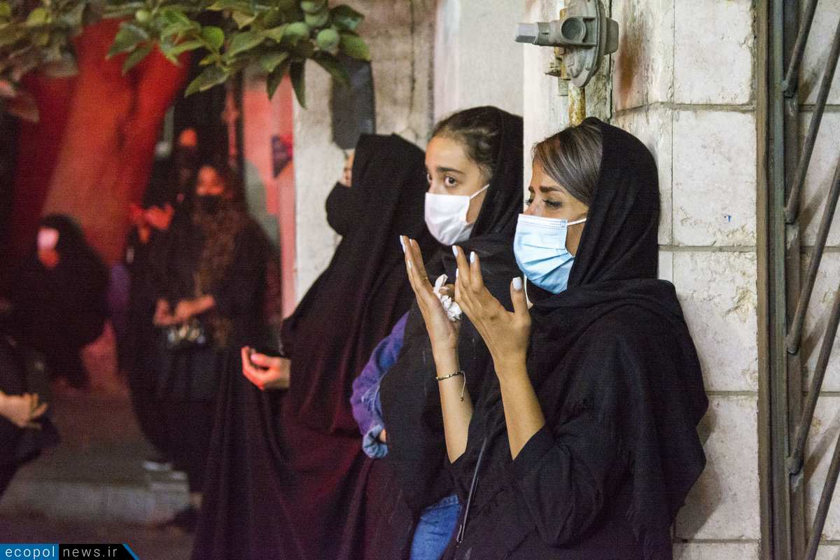 مراسم عزاداری شب تاسوعا در محله یوسف آباد تهران