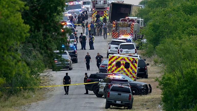 ۴۶ جسد در یک تریلی در  ایالت تگزاس آمریکا کشف شد