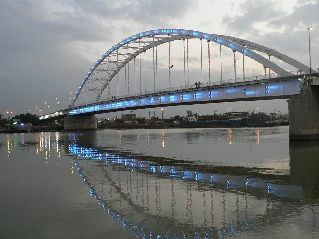 پل شهید جهان‌ آرا خرمشهر بسته شد