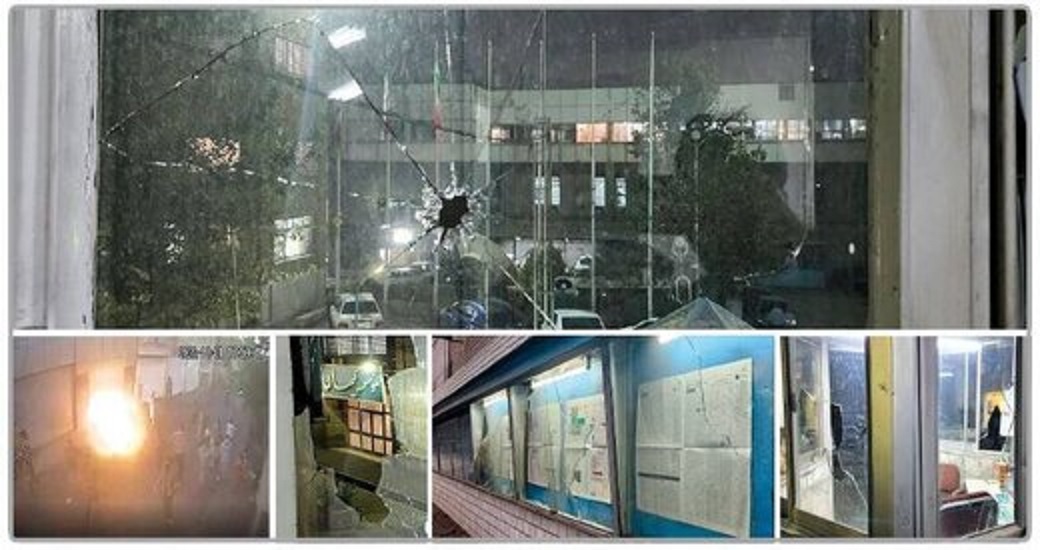 حمله و تخریب دفتر کیهان + عکس