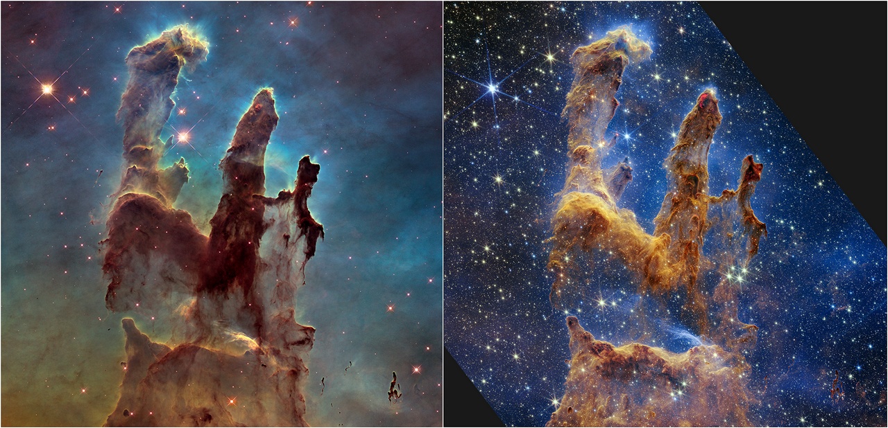 عکس؛ تلسکوپ جیمز وب «ستون‌های آفرینش» را به تصویر کشید