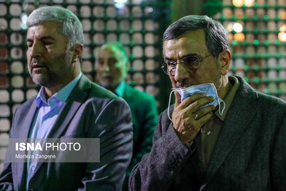 عکس؛ صورت کبود شده محمود احمدی نژاد