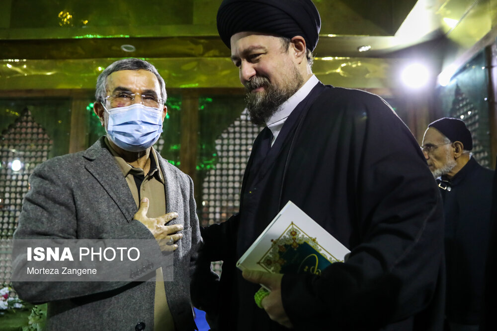 عکس؛ صورت کبود شده محمود احمدی نژاد