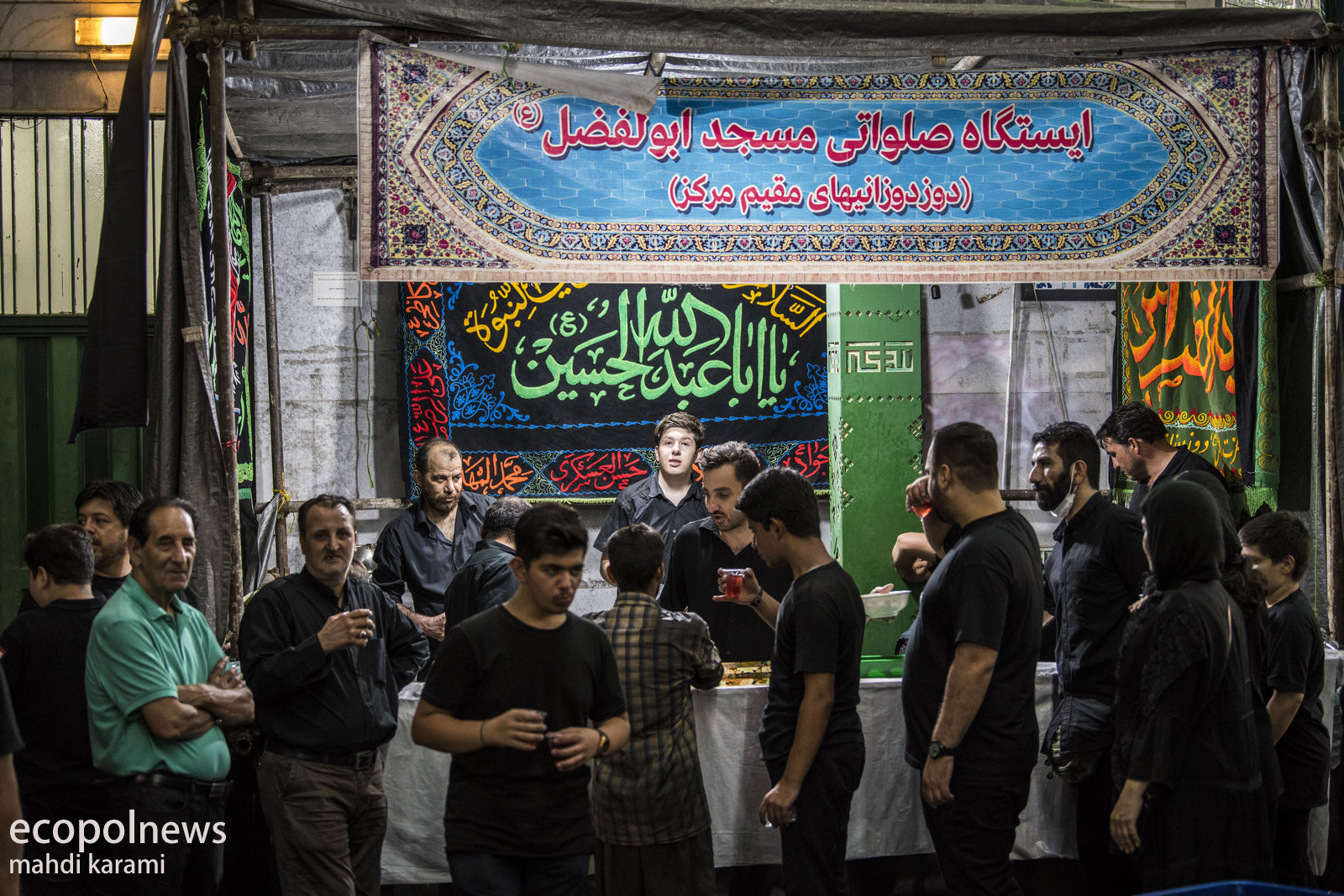 عزاداری شب تاسوعا در محله یوسف آباد تهران