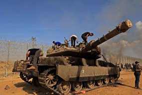 انهدام تانک اسرائیلی توسط پهپاد‌ جهاد اسلامی